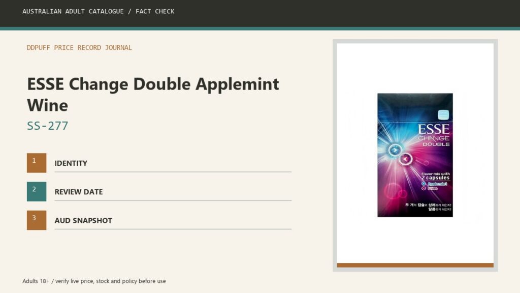 ESSE Change Double Applemint Wine pack image for the SS-277 price record